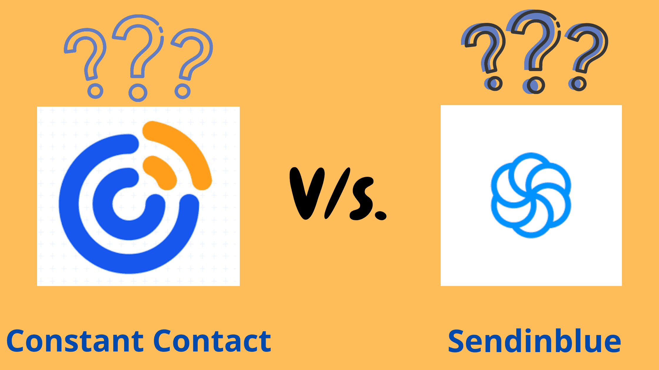 Email marketing software, SendinBlue vs. Constant contact.