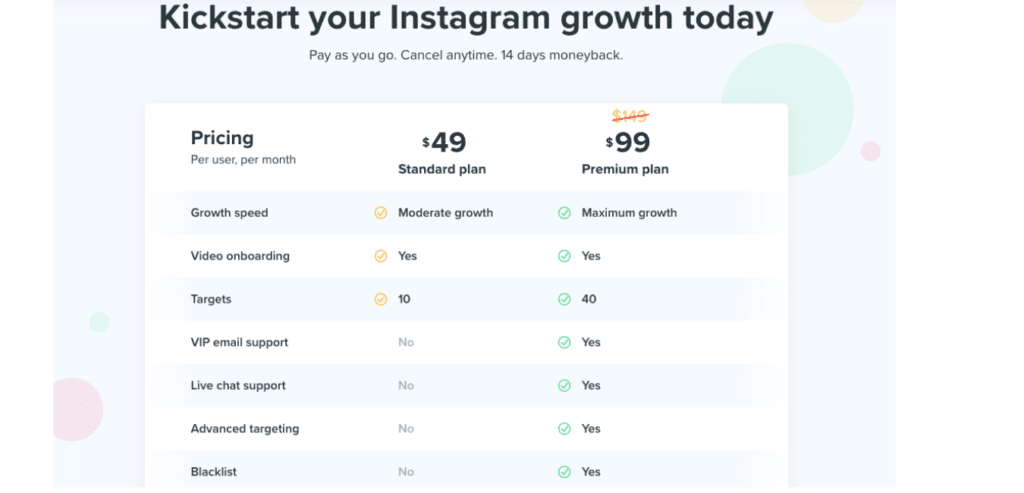 Upleap vs. Kicksta review. Instagram growth tools.