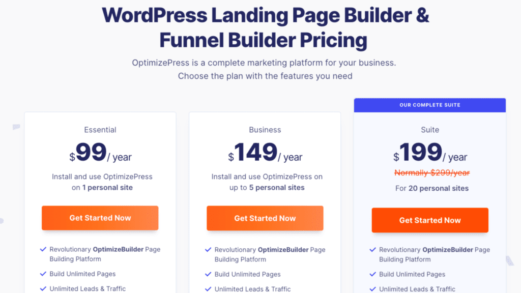 OptimizePress: High conversion landing page builder