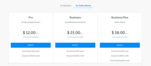 Weebly Review price