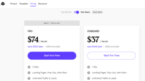 Leadpages Website Builder price
