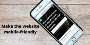 Make the website mobile-friendly