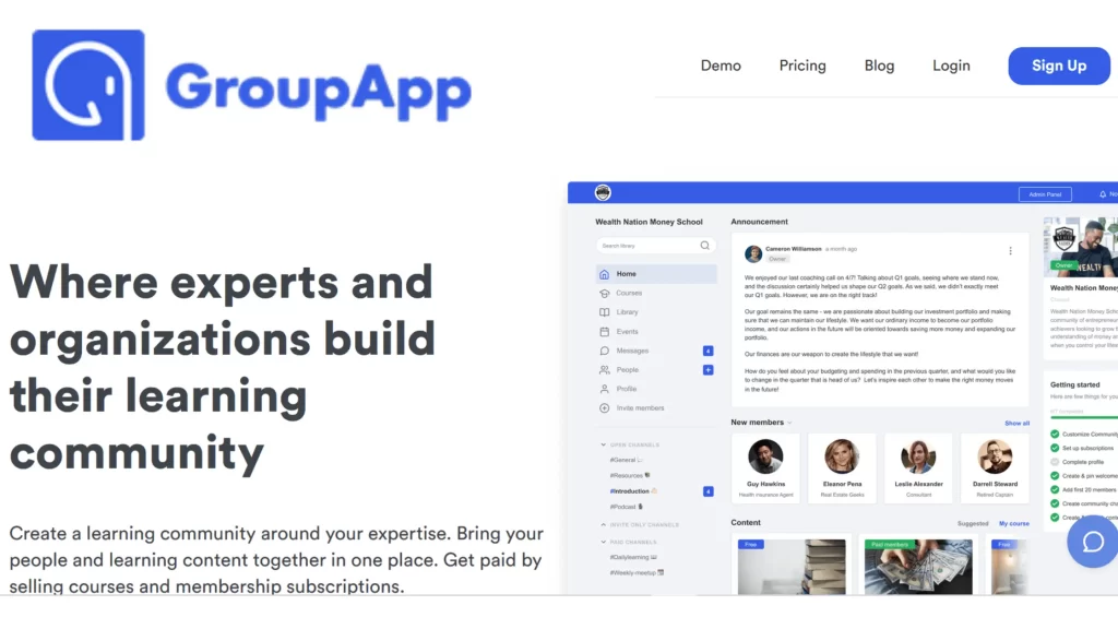 GroupApp Review (2023) – Create a Learning Community.