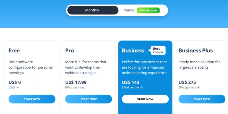 Livewebinar Price Monthly