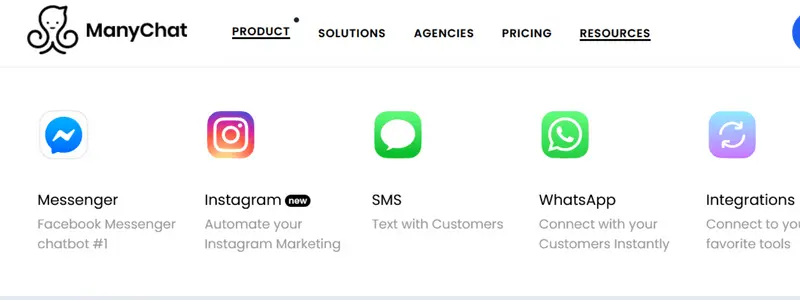 ManyChat Messenger Bot Products