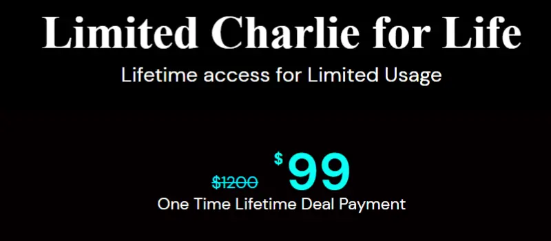 GoCharlie AI lifetime limited