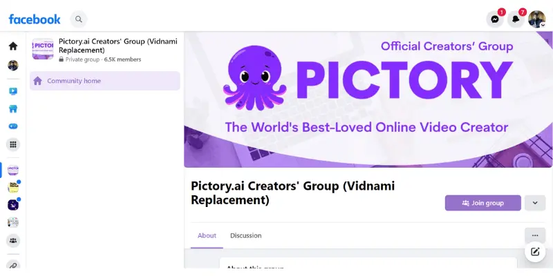 Pictory FB group