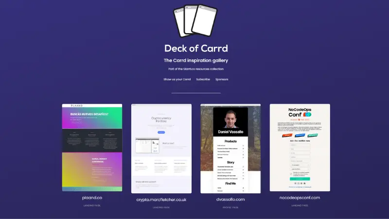 Deck of Carrd